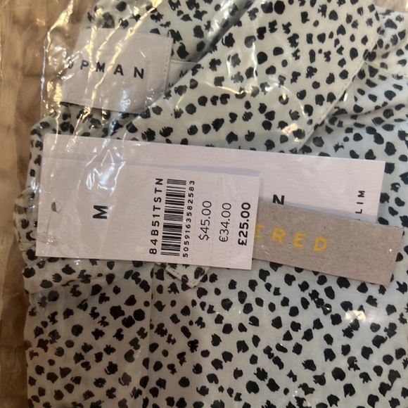 NWT Topman patterned short sleeve shirt - Picture 2 of 3